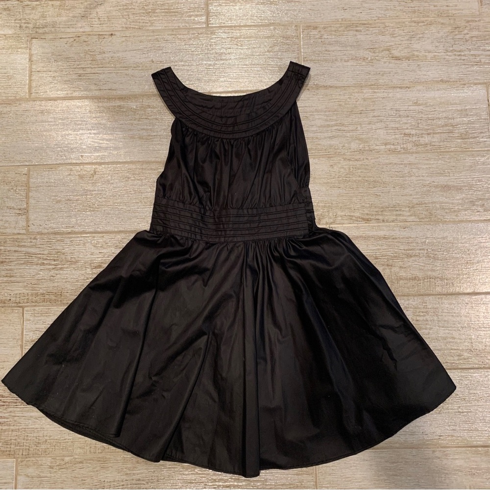 French Connection Solid Black Sleeveless Fit &Fla… - image 2